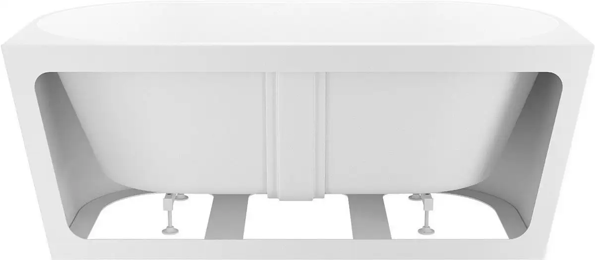 Ванна Wellsee Excellence Pro 180x80 28760401R (пристенная ванна белый глянец, экран, ножки, сифон-автомат хром) - фото товара