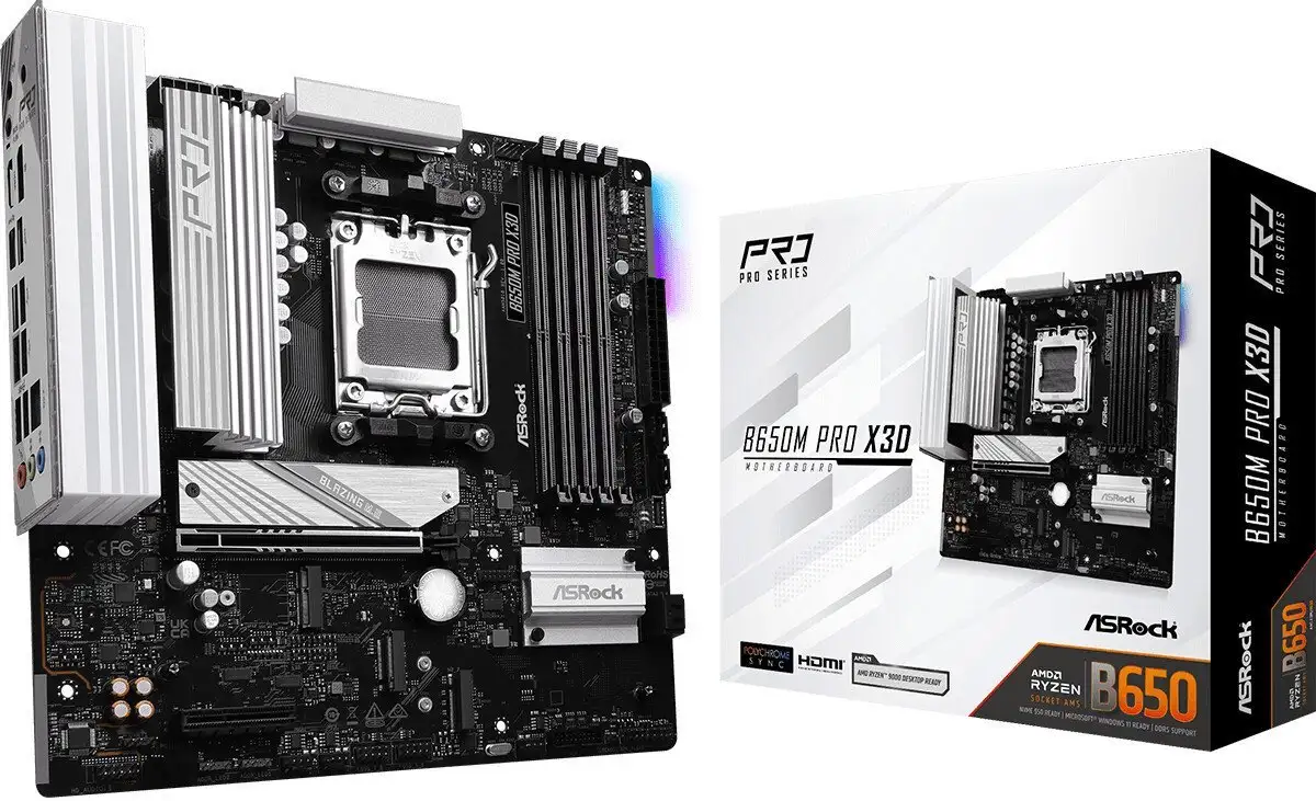 Материнская плата ASRock B650M Pro X3D – фото товара