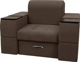Кресло-кровать Сириус Лидер-13 НПБ 135x110 (Eva 26 велюр коричневый)