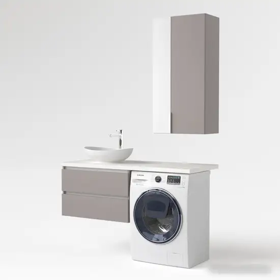 Дабер Тумба под умывальник 003 Т3.8.0.4Б (серый/белый) – фото товара