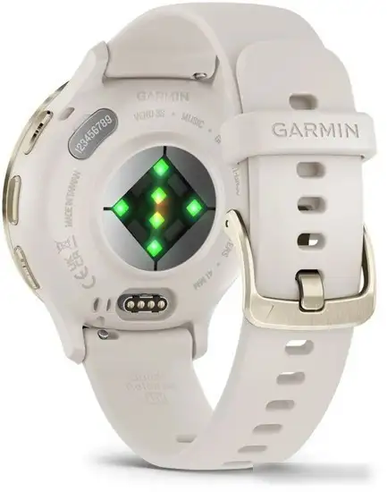 Умные часы Garmin Venu 3S (слоновая кость, с силиконовым ремешком) – фото товара