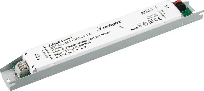 Блок питания Arlight ARV-SP24060-LONG-PFC-A 025594(1) – фото товара