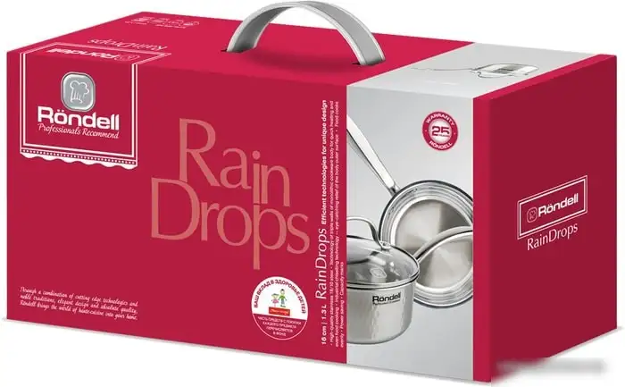Кастрюля с длинной ручкой Rondell RainDrops RDS-1292 – фото товара