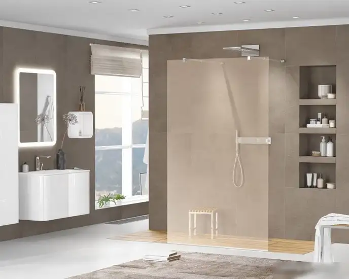 Душевая стенка Cezares LIBERTA-L-2-110-BR-Cr - фото товара