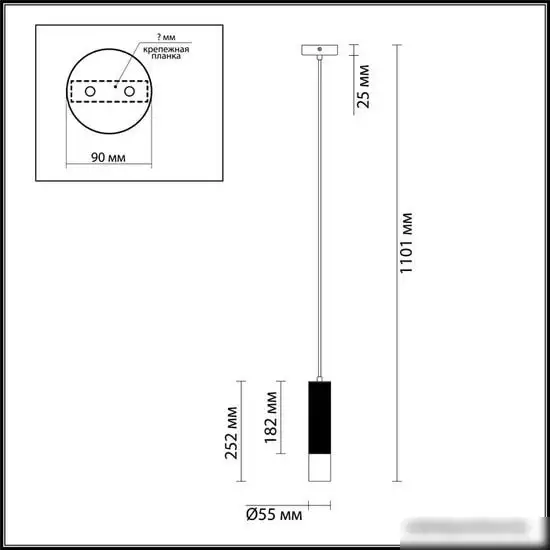 Подвесная люстра Odeon Light Corse 3876/1L – фото товара