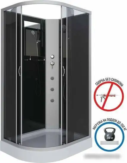 Душевая кабина Niagara NG-3512-14RBKG 120x80 - фото товара