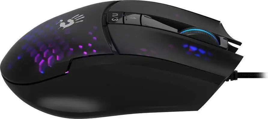 Игровая мышь A4Tech Bloody L65 Max (черный/фиолетовый) – фото товара
