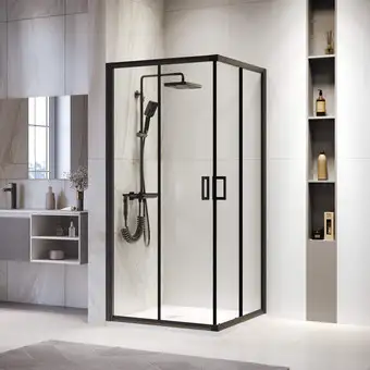 Душевой уголок RGW PA-39B 03083999-14 90x90 (черный/прозрачное стекло) - изображение в каталоге