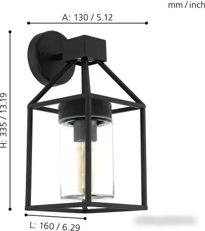 Уличный настенный светильник Eglo Trecate 97296