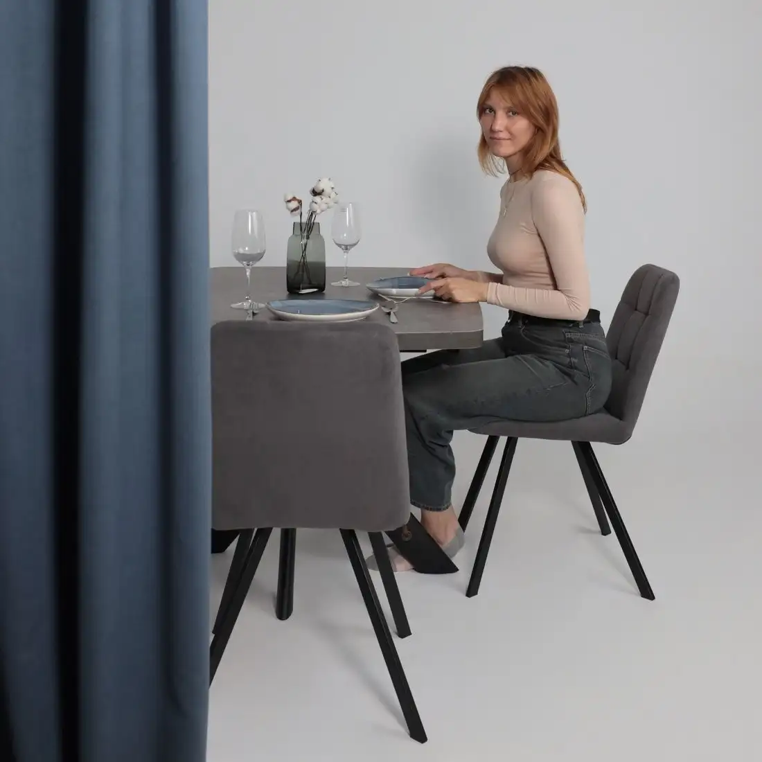 Стул Мамадома Rommy (b28 Antracite Lux/черный) – фото товара