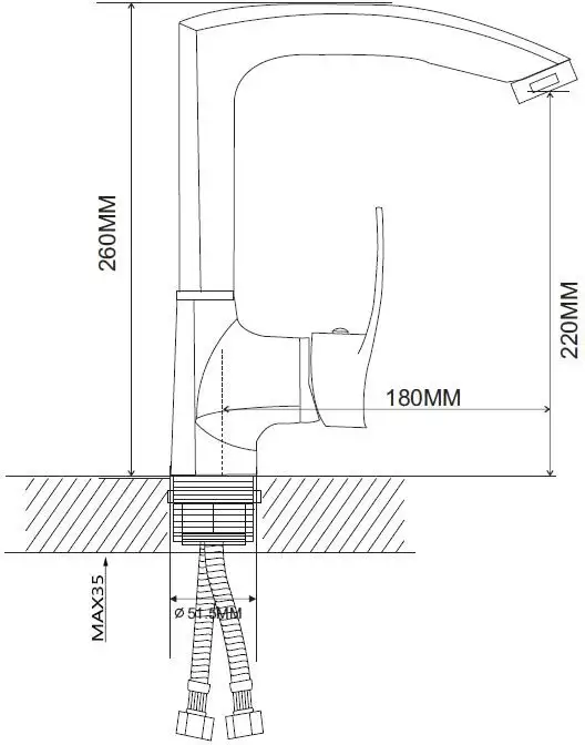 Смеситель Ekko EM4070 - фото товара