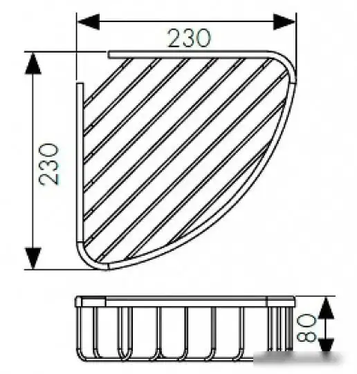 Мебель для ванных комнат Kaiser Полка для ванной KH-5010 – фото товара