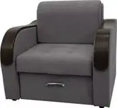Кресло Сириус Лидер-1 НПБ 105x110 (Eva 07 велюр темно-серый) – изображение в каталоге