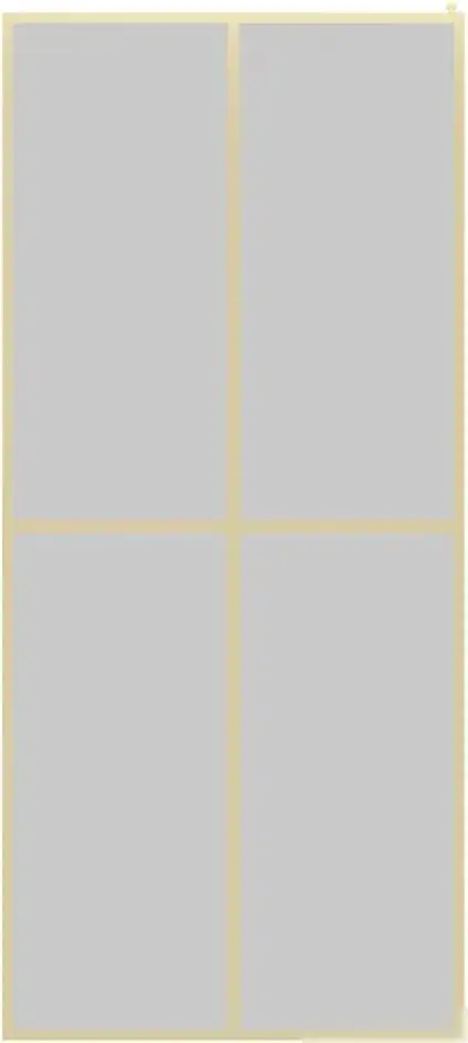 Душевая стенка Teymi Helmi 90x200 T00304 (прозрачное стекло/золото глянцевый) - фото товара