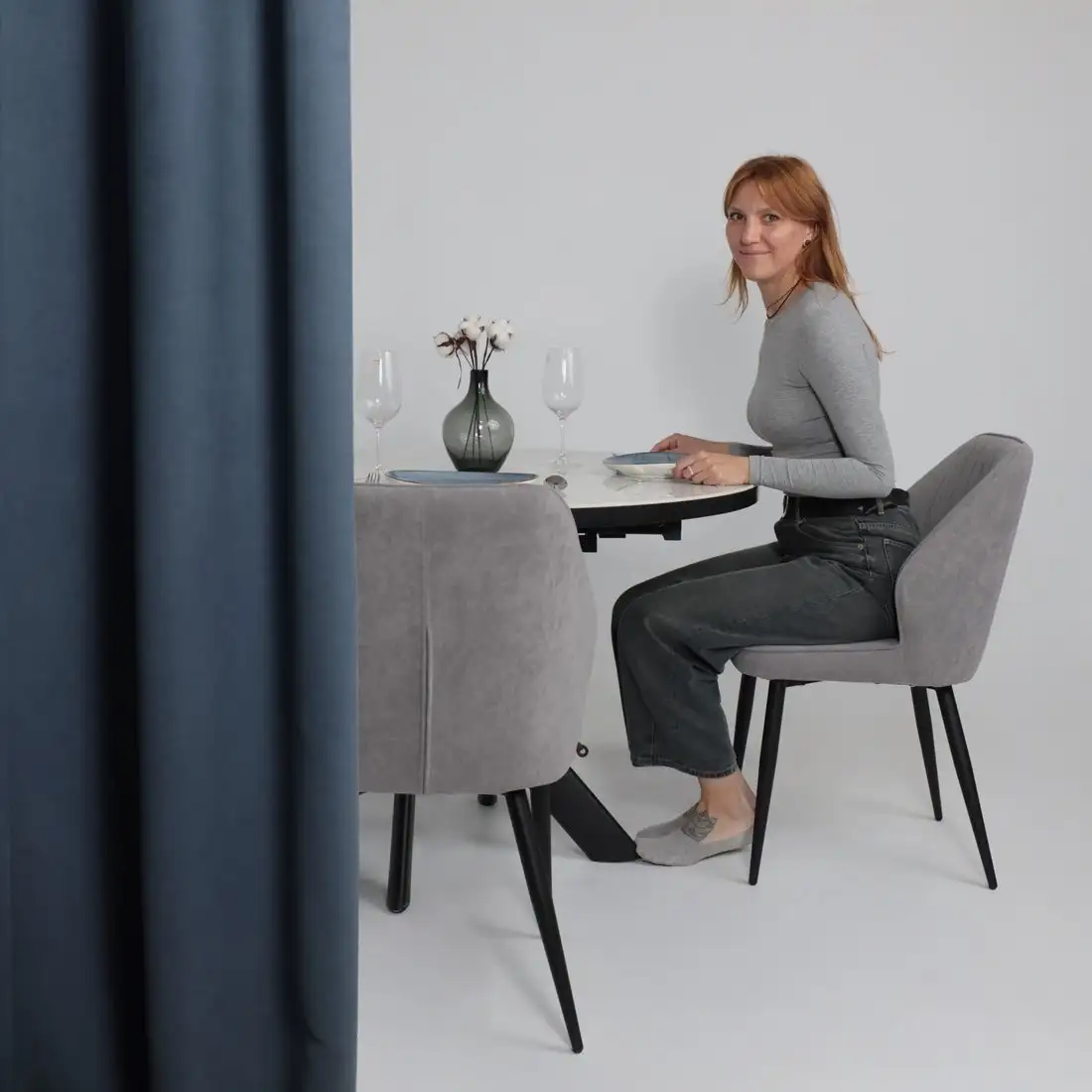 Стул Мамадома Michael (b22 Grey Lux/черный)