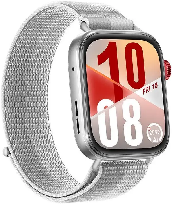 Умные часы Huawei Watch FIT 4 (серебристый, с серым нейлоновым ремешком, международная версия) – фото товара