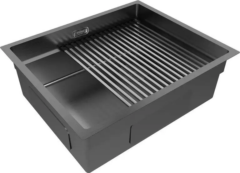 Кухонная мойка Paulmark Next-Pro 54 Uni PM705445-GM (черный/вороненая сталь) - фото товара