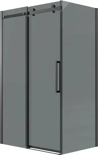 Душевой уголок Grossman Classic 120x80x195 120.K33.04.1280.21.10 (черный матовый/тонированное стекло) - изображение в каталоге