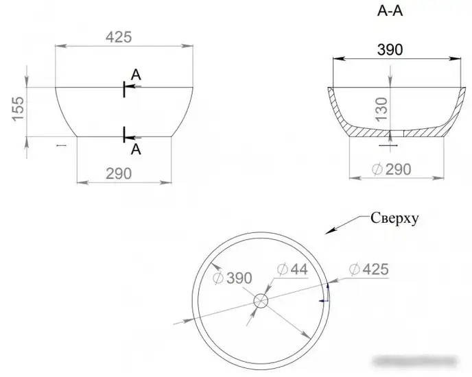 Умывальник Salini Gloria 1102210M - фото товара
