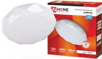 Люстра-тарелка In Home Deco 24 Вт 4000 К (даймонд) – изображение в каталоге