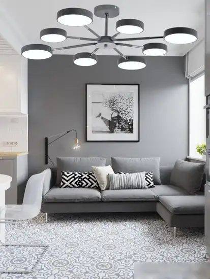 Люстра средней высоты Mirastyle Диод MH-3224/8 GR+CR – фото товара