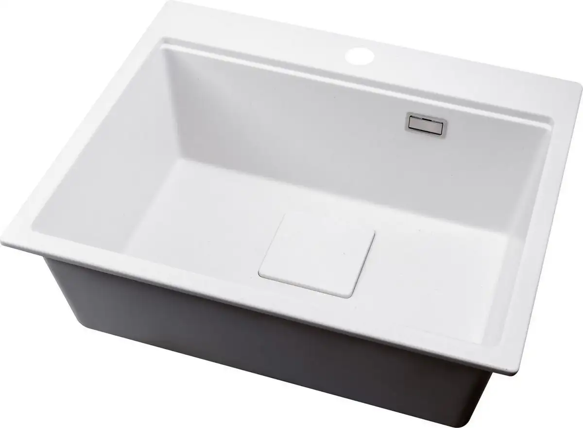 Кухонная мойка Marblan Comfort 60 (иней, с сифоном и колландером) - фото товара