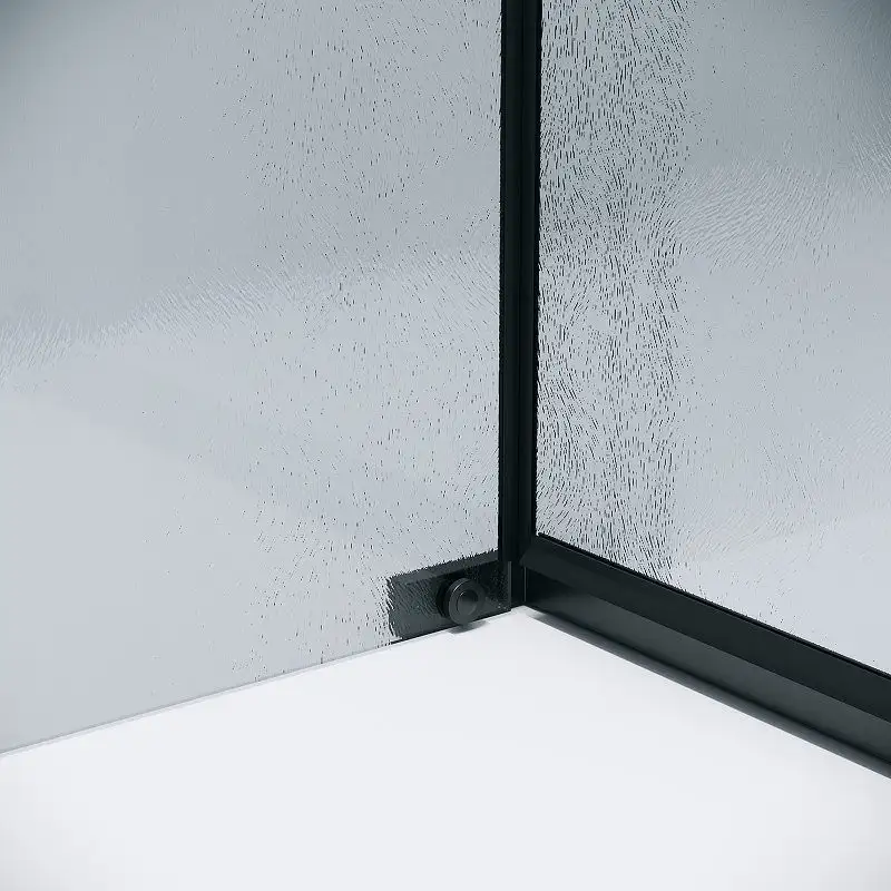 Душевой уголок Grossman Pragma 100x90x195 120.K33.03.1090.21.02 (черный матовый/стекло шиншилла) - фото товара