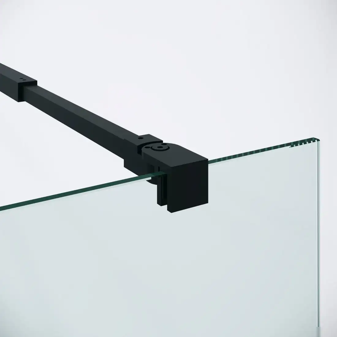 Душевая стенка Niagara Nova NG-582-90BLACK 90x200 (черный матовый/стекло белый градиент) - фото товара