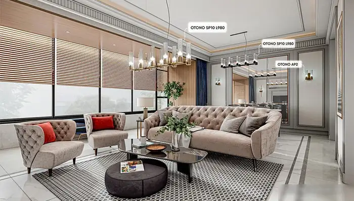 Бра Crystal Lux OTONO AP2 BRASS – фото товара