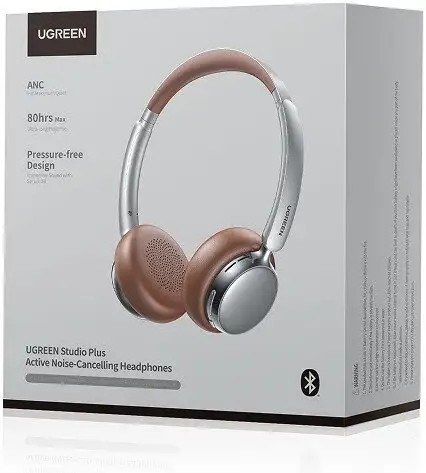 Наушники Ugreen Studio Plus HP207 (серебристый/коричневый) – фото товара