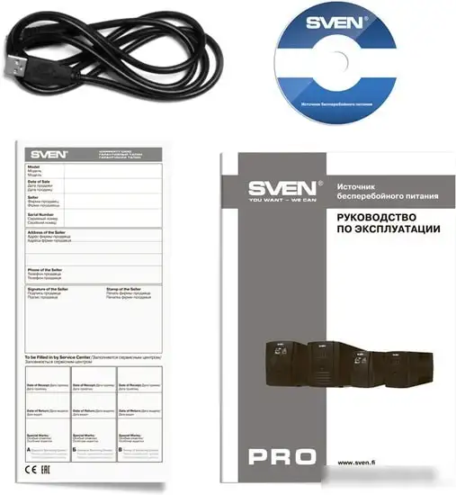 Источник бесперебойного питания SVEN Pro 650 (LCD, USB) – фото товара