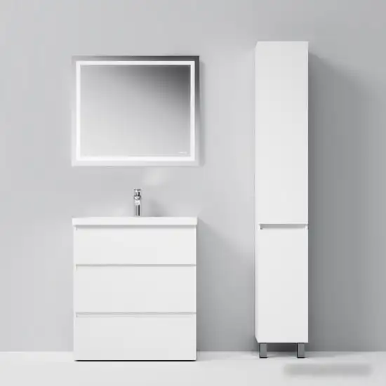 AM.PM Шкаф-пенал Gem S 30 M91CSR0306WG (правый, белый глянец) – фото товара