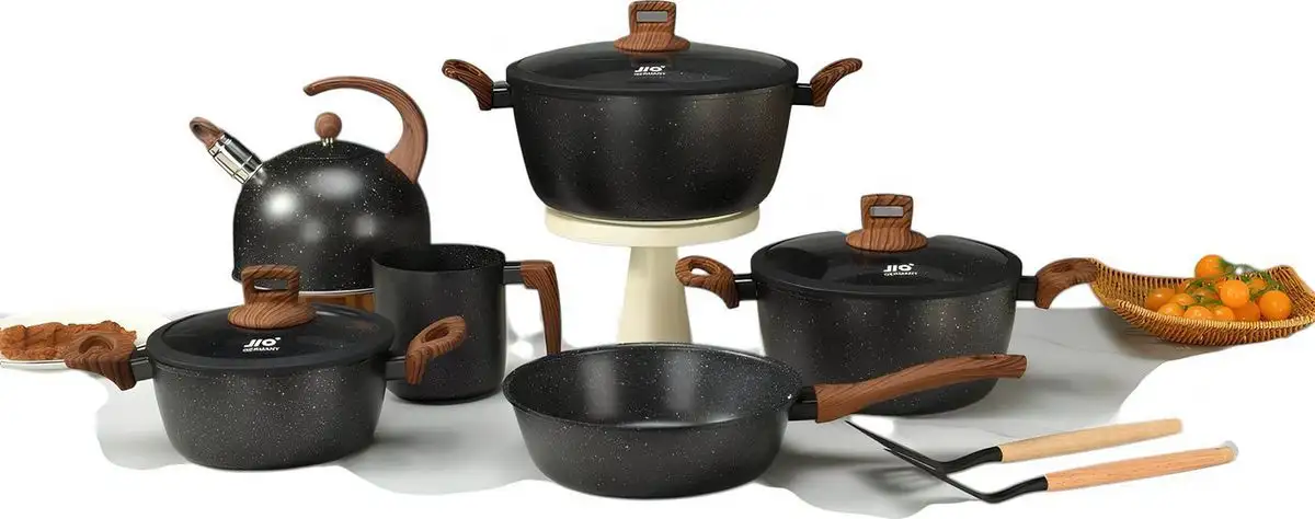 Набор кастрюль JIO JIO-013 (черный) – фото товара