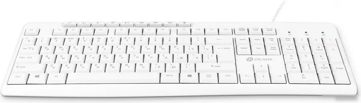 Клавиатура Oklick 305M (белый) – фото товара
