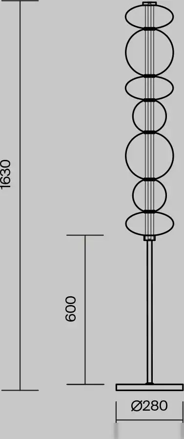 Торшер Maytoni MOD307FL-L40BS3K – фото товара