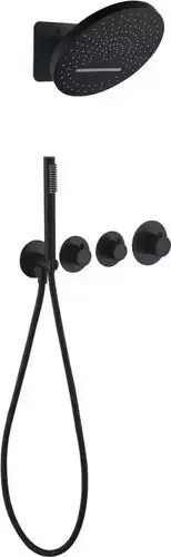 Душевая система Grocenberg GB5020 с термостатом (черный матовый) - изображение в каталоге