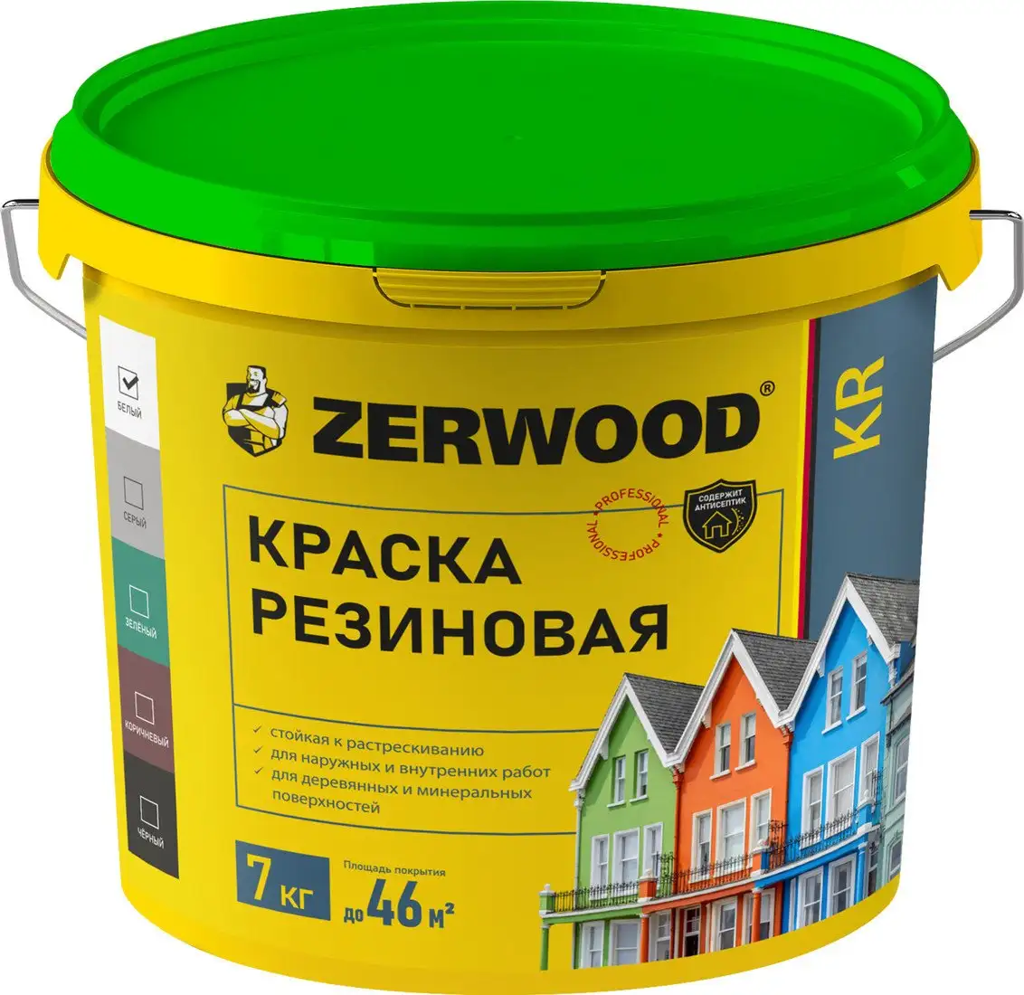 Краска Zerwood KR Резиновая 7 кг (серый)