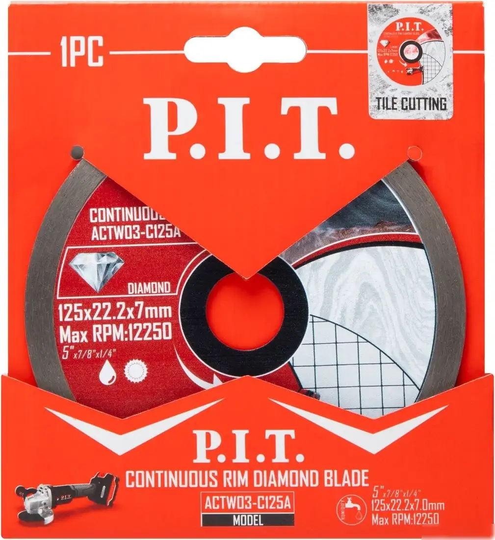 Отрезной диск алмазный P.I.T. ACTW03-C125A – фото товара