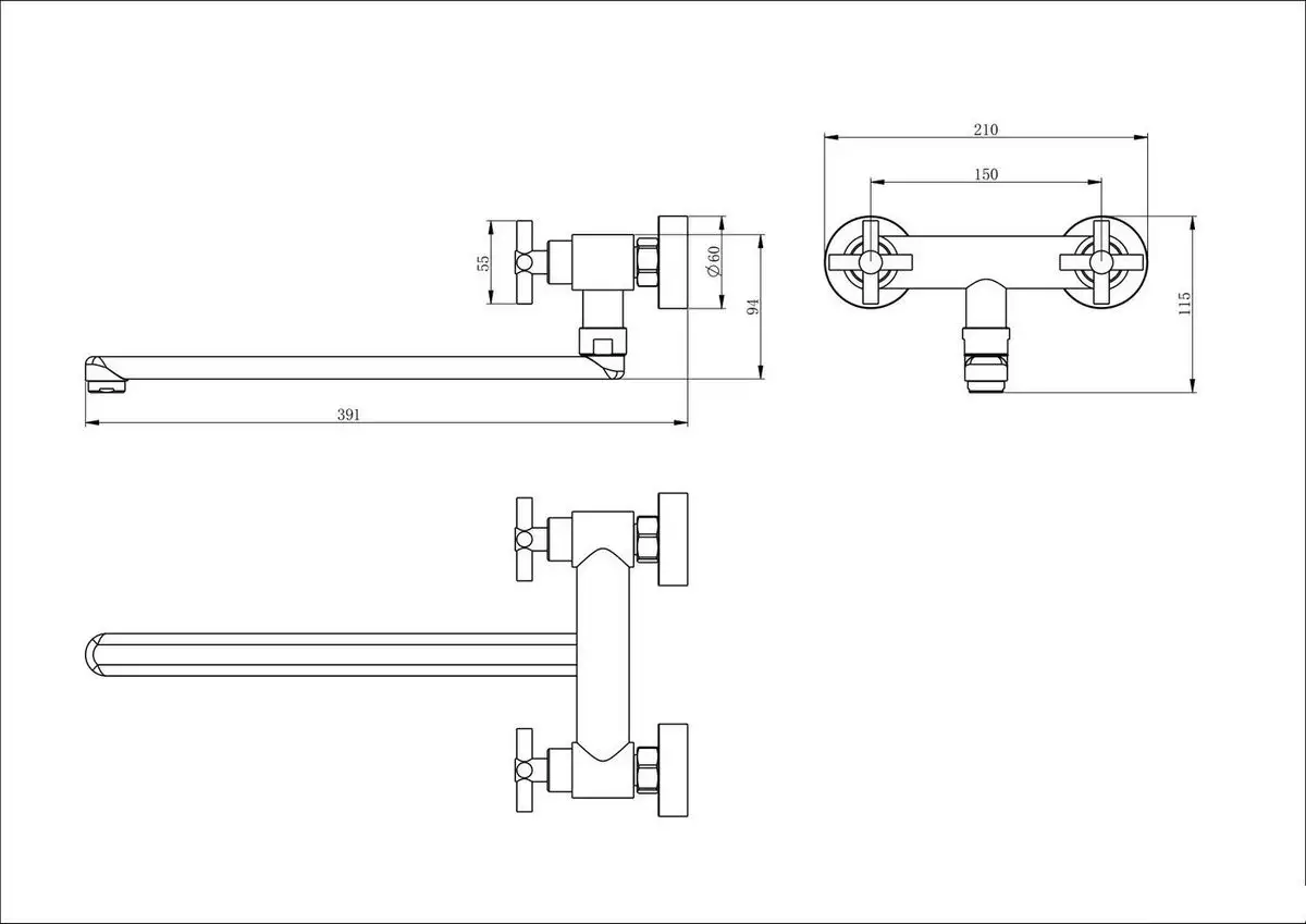 Смеситель Ekko E22808 - фото товара