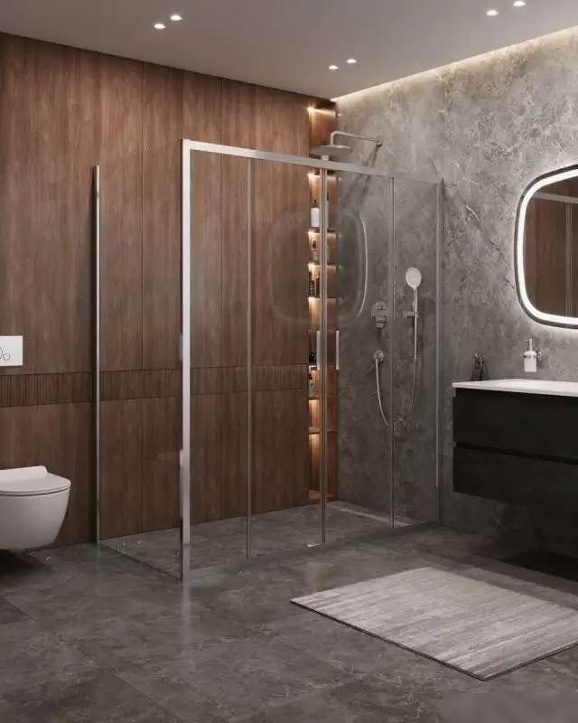 Душевой уголок Cezares MOLVENO-AH-2/1-180/100-C-Cr-IV - фото товара