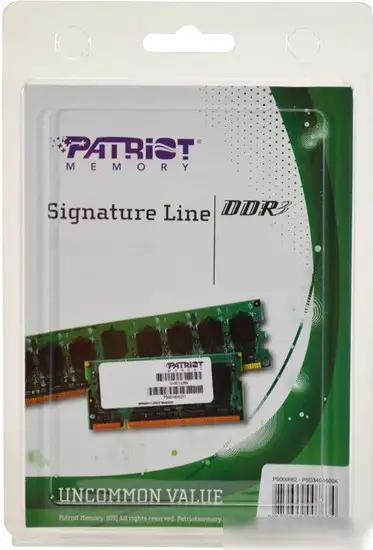 Оперативная память Patriot Signature Line 4GB DDR3 SO-DIMM PC3-12800 [PSD34G16002S] – фото товара