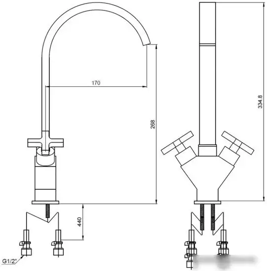 Смеситель Kaiser Crystal 28133 - фото товара