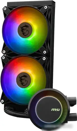 Жидкостное охлаждение для процессора MSI MAG CoreLiquid E240 (черный) – фото товара