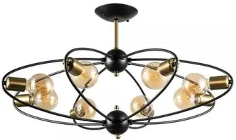 Люстра средней высоты Arte Lamp Glasgow A1963PL-8BK – изображение в каталоге