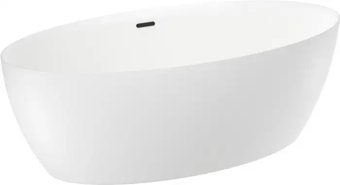 Ванна Wellsee Grand Prix 186x88,5 235601003 (отдельностоящая ванна белый глянец, экран, ножки, сифон-автомат матовый черный) - фото товара