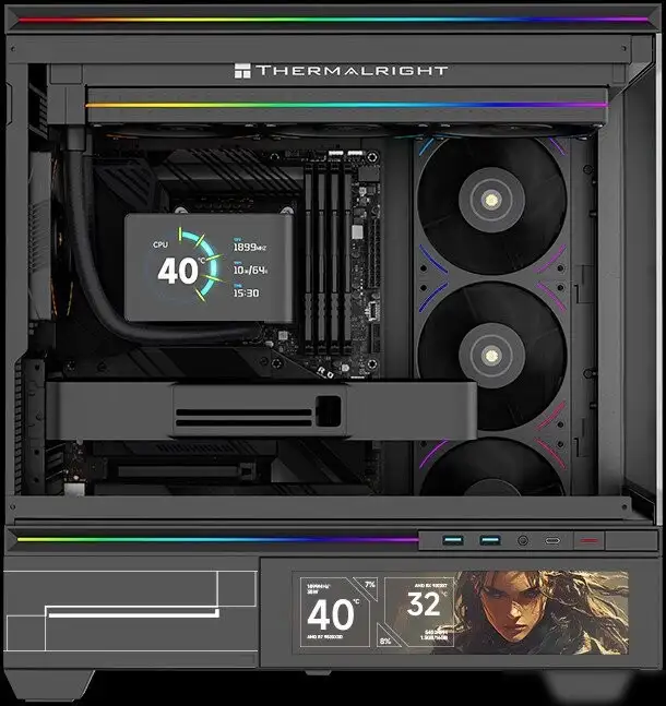 Комплект вентиляторов для корпуса Thermalright TL-UB36 (черный) – фото товара