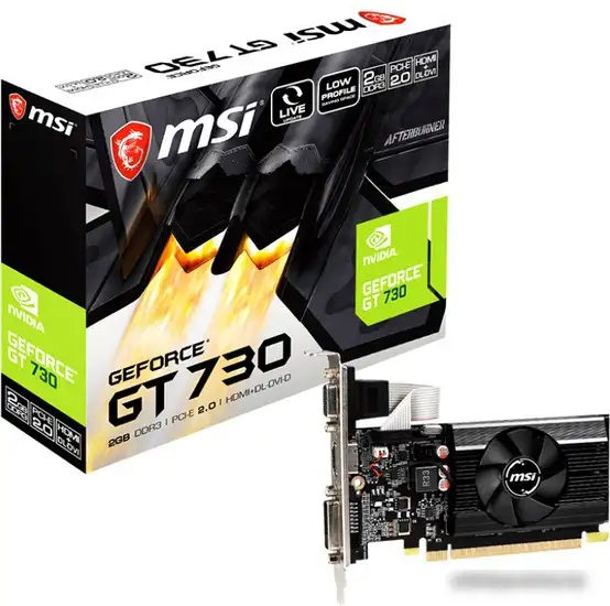 Видеокарта MSI GeForce GT 730 2GB DDR3 N730K-2GD3/LP – фото товара