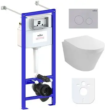 Унитаз Lavinia Boho Relfix Biore Compacto Rimless 6 в 1 77050175 - изображение в каталоге