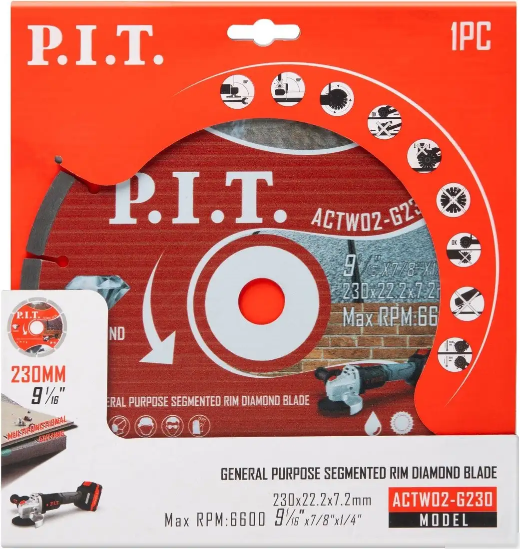 Отрезной диск алмазный P.I.T. ACTW02-G230 – фото товара