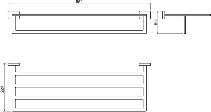 Полка для полотенца Aquatek Либра AQ4315CR – фото товара